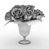 一束玫瑰-动植物-花草-VR/AR模型-3D城