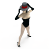 女性-角色人体-女人-VR/AR模型-3D城