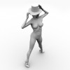 女性-角色人体-女人-VR/AR模型-3D城