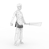 黑苗卫兵-角色人体-角色-VR/AR模型-3D城