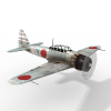 A6M ZERO战斗机-飞机-军事飞机-VR/AR模型-3D城