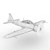 A6M ZERO战斗机-飞机-军事飞机-VR/AR模型-3D城