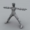街头霸王：嘉米-角色人体-角色-VR/AR模型-3D城