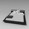 双人床-家居-床-VR/AR模型-3D城