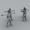 二战盟军-角色人体-男人-VR/AR模型-3D城
