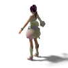诛仙2 girl时装模型带动作-角色人体-角色-VR/AR模型-3D城
