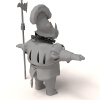 犀牛骑士-角色人体-角色-VR/AR模型-3D城