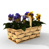 竹编花篮-动植物-盆栽-VR/AR模型-3D城