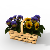 竹编花篮-动植物-盆栽-VR/AR模型-3D城