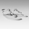 凉鞋-文体生活-服装饰品-VR/AR模型-3D城