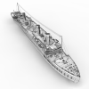 大型游轮，远洋-船舶-轮船-VR/AR模型-3D城