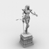 女性雕塑-文体生活-艺术品-VR/AR模型-3D城