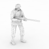 部队军人-角色人体-男人-VR/AR模型-3D城