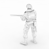 部队军人-角色人体-男人-VR/AR模型-3D城