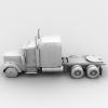 半挂卡车-汽车-重型车-VR/AR模型-3D城