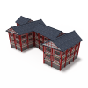 复古建筑-建筑-古建筑-VR/AR模型-3D城
