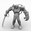 战士-角色人体-角色-VR/AR模型-3D城