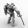 战士-角色人体-角色-VR/AR模型-3D城