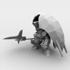 SD高达-角色人体-角色-VR/AR模型-3D城