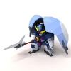 SD高达-角色人体-角色-VR/AR模型-3D城