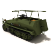 二战德国Sdkfz250无线电指挥车-VR/AR模型-3D城