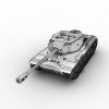 IS-2 Tank-汽车-军事汽车-VR/AR模型-3D城