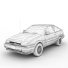 Toyota Corolla-汽车-家用汽车-VR/AR模型-3D城