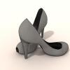  时尚高跟鞋-文体生活-服装饰品-VR/AR模型-3D城