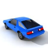 蓝色轿车-汽车-家用汽车-VR/AR模型-3D城