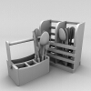 厨具搁物架-家居-餐具-VR/AR模型-3D城