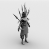 赤壁女猎人-角色人体-角色-VR/AR模型-3D城