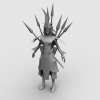 赤壁女猎人-角色人体-角色-VR/AR模型-3D城