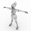 女孩-角色人体-角色-VR/AR模型-3D城