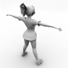 女孩-角色人体-角色-VR/AR模型-3D城