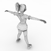 女孩-角色人体-角色-VR/AR模型-3D城