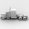 半挂卡车-汽车-重型车-VR/AR模型-3D城