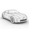 Nissan 350Z跑车-汽车-家用汽车-VR/AR模型-3D城