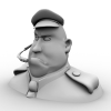 卡通胖警察-角色人体-角色-VR/AR模型-3D城