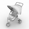 婴儿车-文体生活-日用品-VR/AR模型-3D城