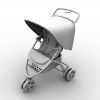 婴儿车-文体生活-日用品-VR/AR模型-3D城