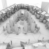 中式仿古街-建筑-基础设施-VR/AR模型-3D城