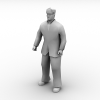 部队军人-角色人体-男人-VR/AR模型-3D城