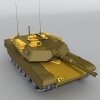 M1A2主战坦克-汽车-军事汽车-VR/AR模型-3D城