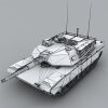 M1A2主战坦克-汽车-军事汽车-VR/AR模型-3D城