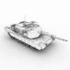M1主战坦克-汽车-军事汽车-VR/AR模型-3D城