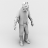 烟鬼-角色人体-角色-VR/AR模型-3D城