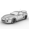 Toyota Supra-汽车-家用汽车-VR/AR模型-3D城