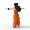 赛亚人-角色人体-角色-VR/AR模型-3D城