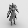 九黎女-角色人体-角色-VR/AR模型-3D城