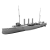 16163 一艘老式巡洋舰-船舶-军事船舶-VR/AR模型-3D城